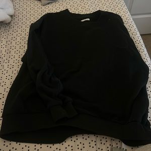 black crew neck